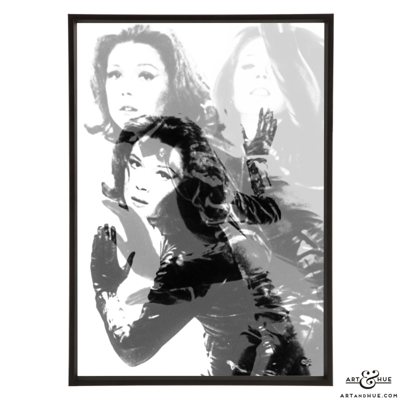 Mrs Peel Titles Pop art in Greys by Art & Hue