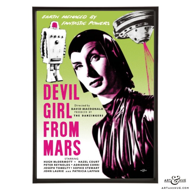 Devil Girl from Mars Poster stylish pop art print by Art & Hue