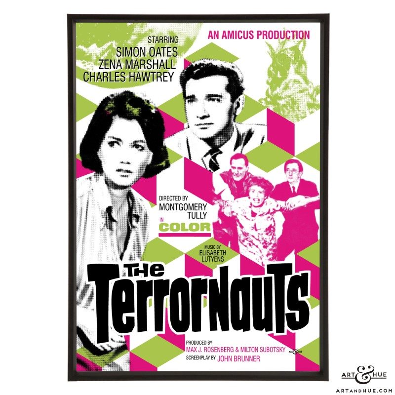 The Terrornauts stylish pop art print by Art & Hue