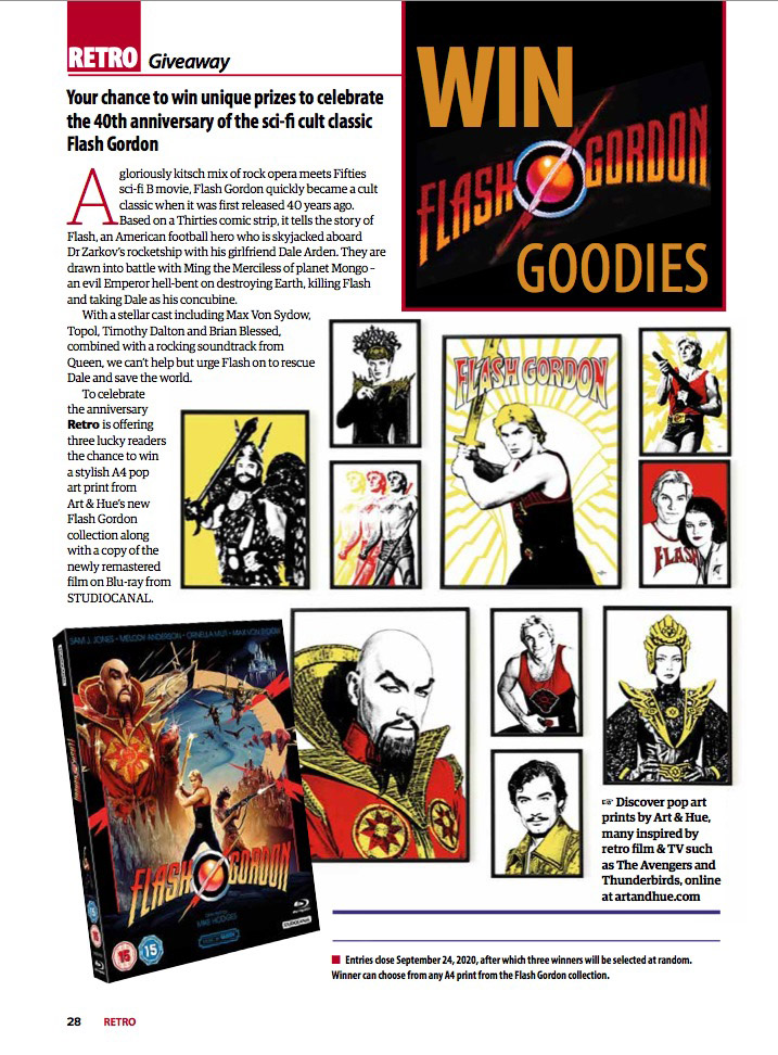 Flash Gordon Yours Retro Art & Hue Studiocanal