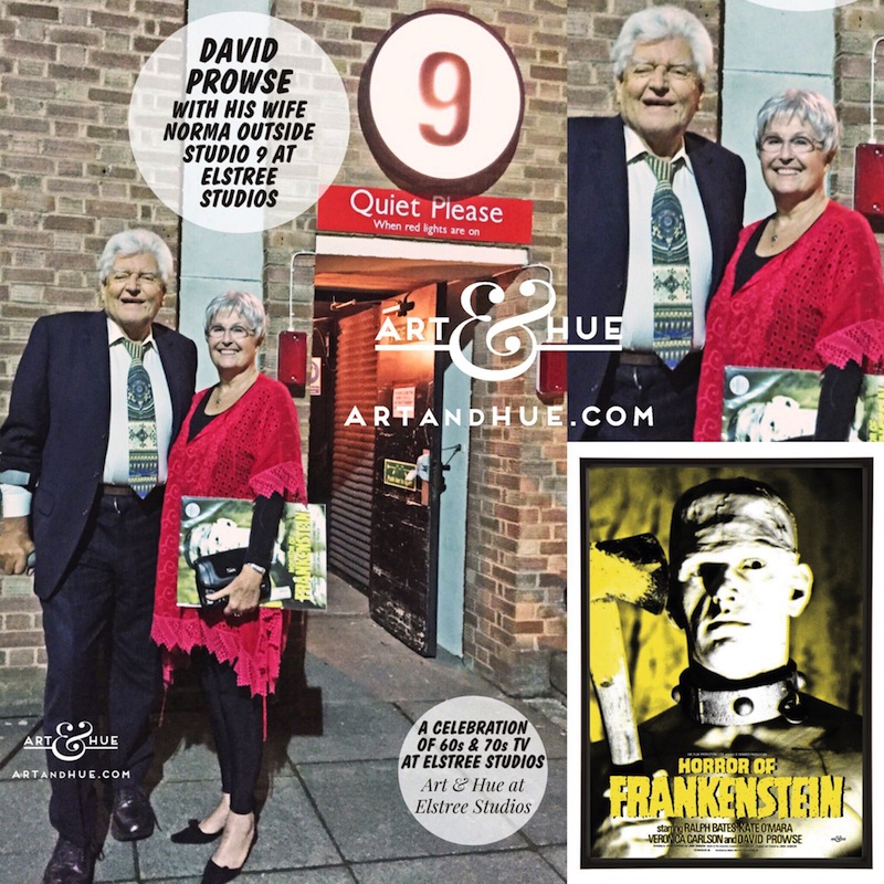 David Prowse with his wife Norma outside Studio 9 at Elstree Studios