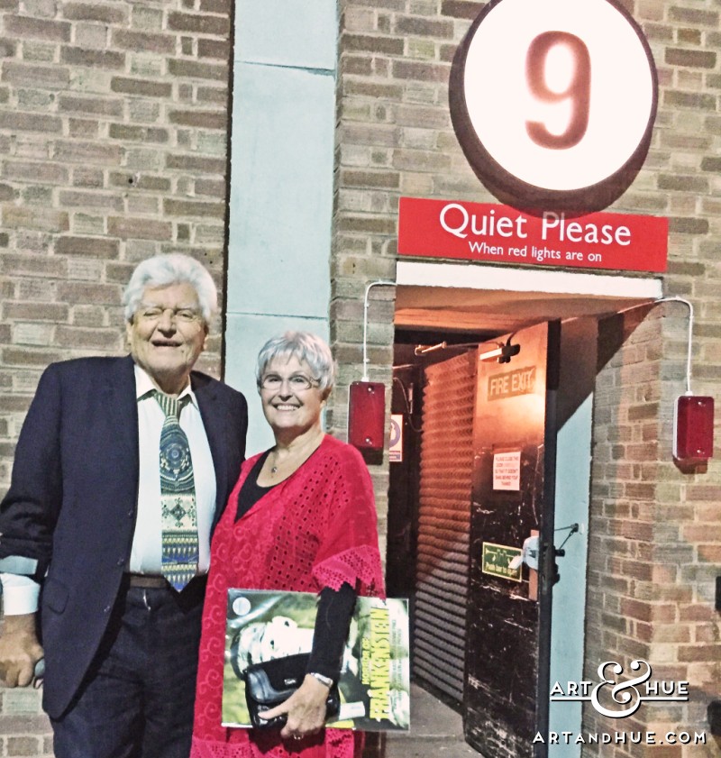 David Prowse with his wife Norma outside Studio 9 at Elstree Studios