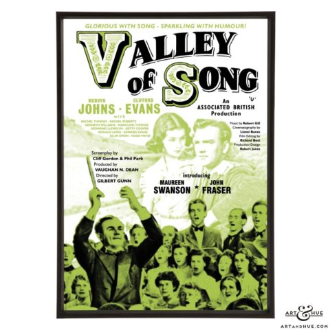 Valley of Song stylish pop art print by Art & Hue