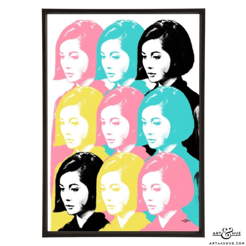 Nancy Nine stylish pop art print by Art & Hue