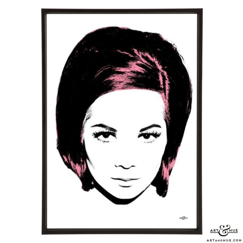 Nancy stylish pop art print by Art & Hue