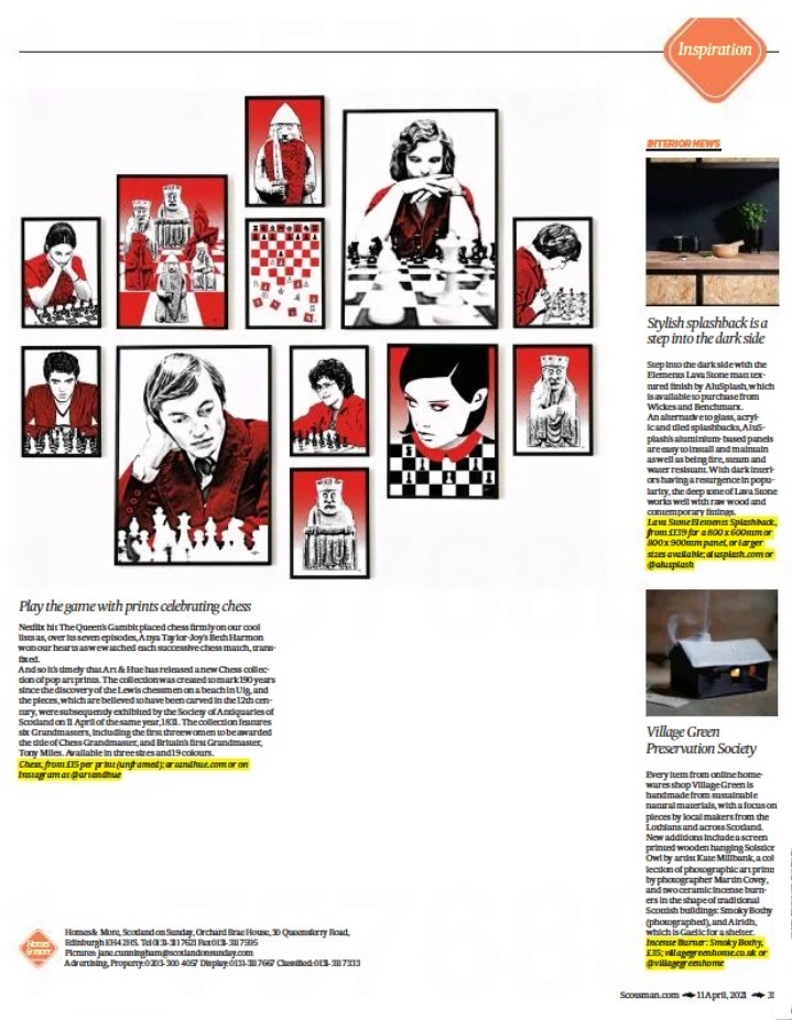 Scotland On Sunday Interiors - Chess - Homes & More News