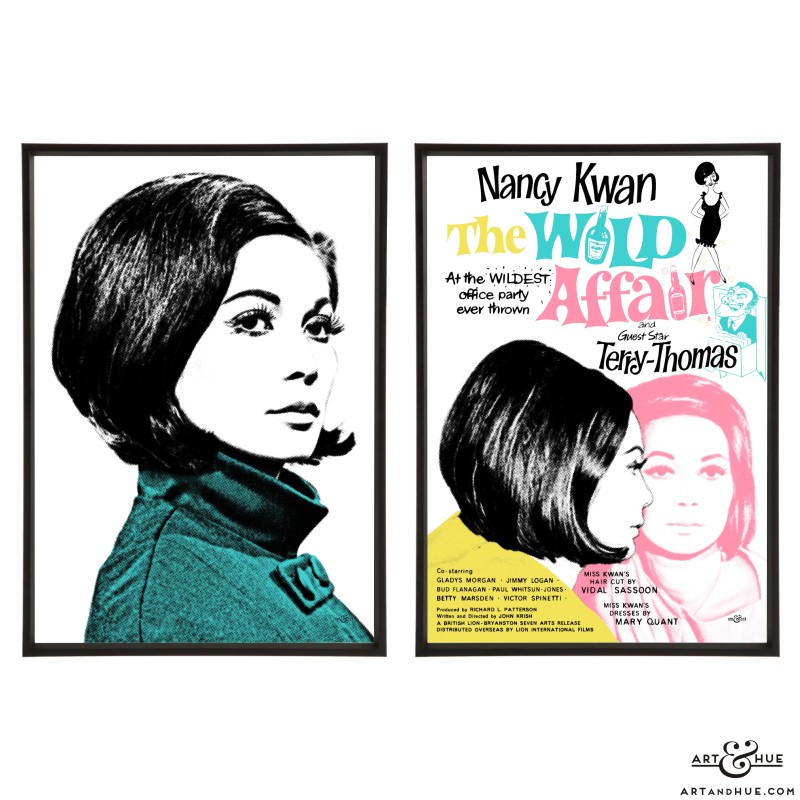 Wild Affair Pair of stylish pop art prints by Art & Hue