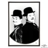 Laurel & Hardy stylish pop art print by Art & Hue