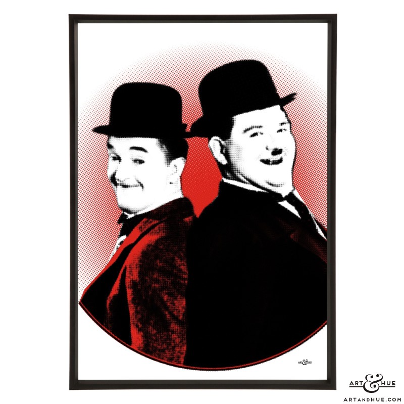Laurel & Hardy stylish pop art print by Art & Hue