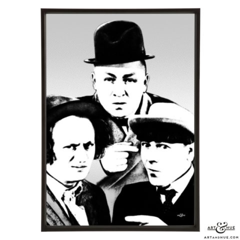 The Three Stooges stylish pop art by Art & Hue