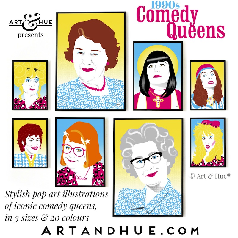 90s Comedy Queens by Art & Hue