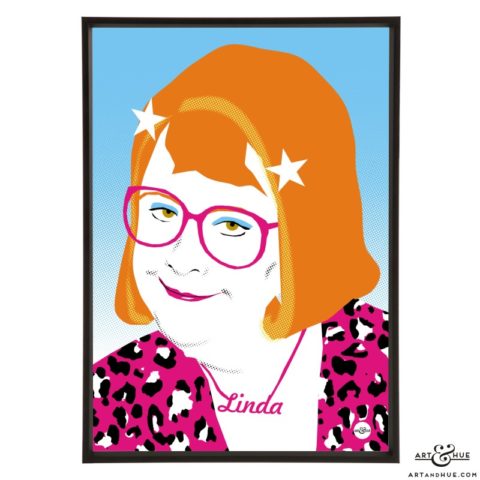 Kathy Burke stylish pop art illustration by Art & Hue