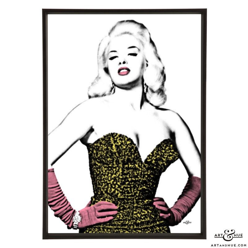 Blonde Bombshell Diana Dors stylish pop art print by Art & Hue