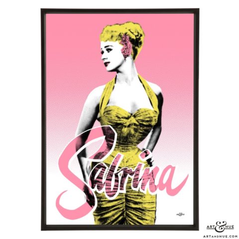 Sabrina stylish pop art print by Art & Hue