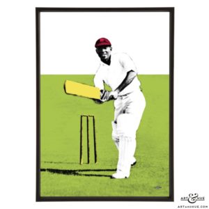 Cricketer George Headley stylish cricket pop art print by Art & Hue