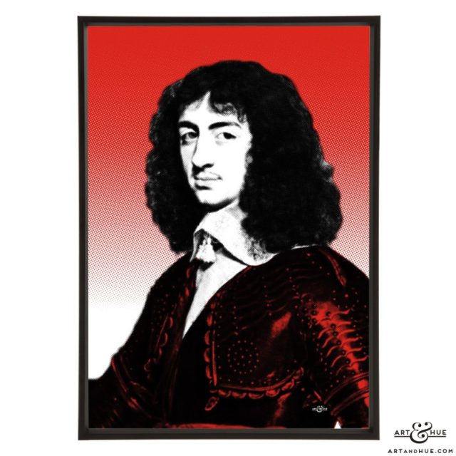Charles II stylish pop art by Art & Hue