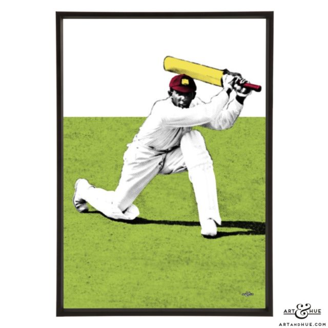 Cricketer Baron Learie Constantine stylish cricket pop art print by Art & Hue