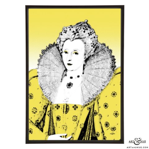 Elizabeth I stylish pop art by Art & Hue