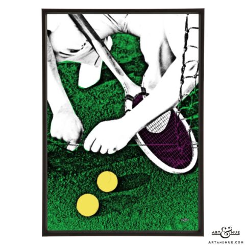 Tennis Balls stylish pop art print by Art & Hue