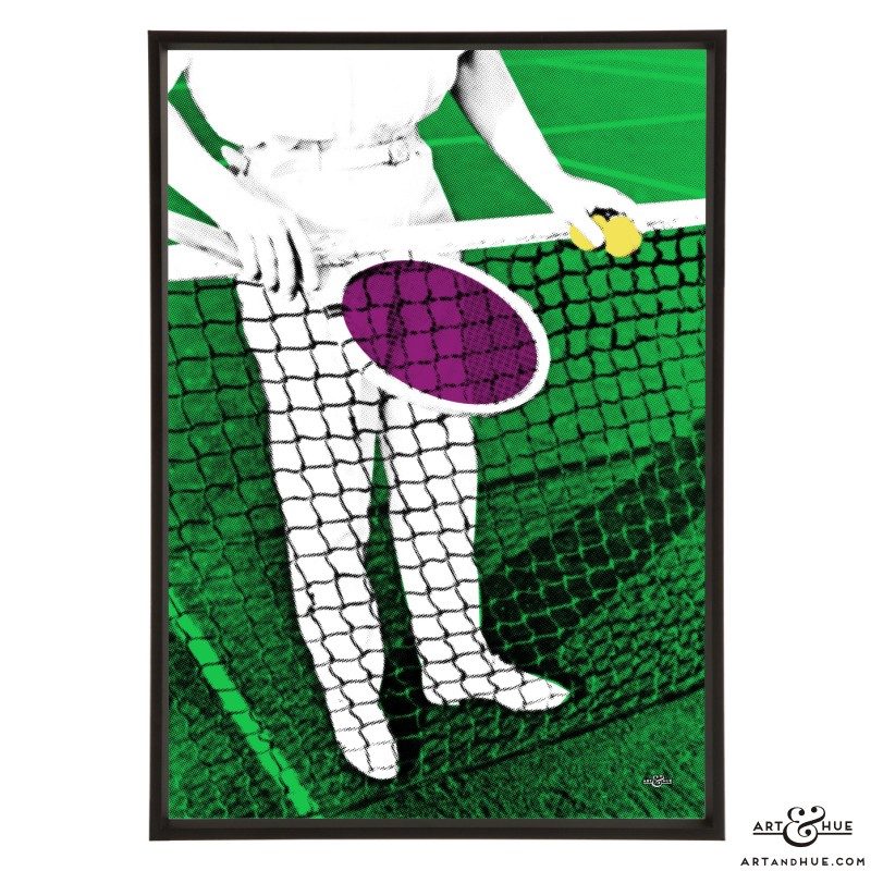 Tennis Racket stylish pop art print by Art & Hue