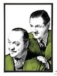 Basil Radford & Naunton Wayne pop art by Art & Hue