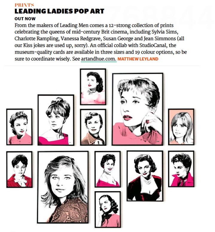Leading Ladies pop art in Total Film