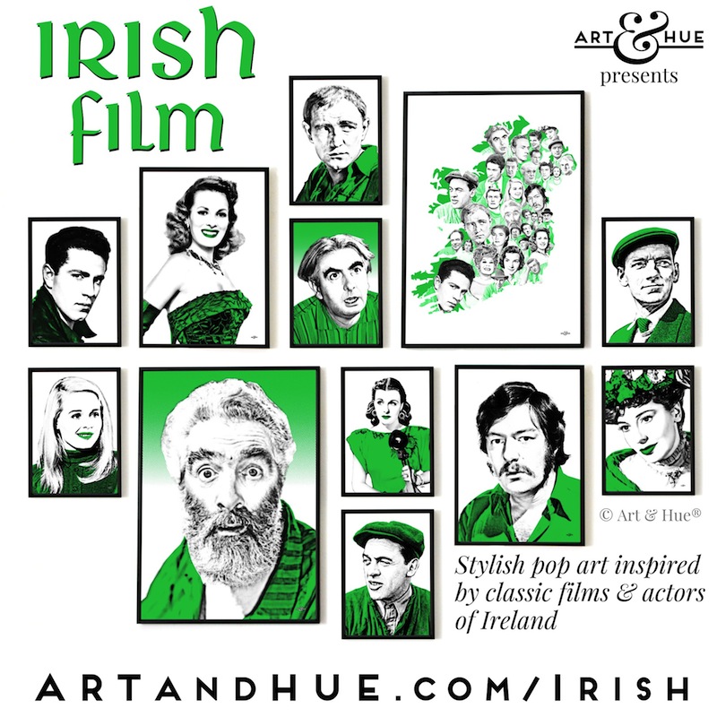 Irish Film stylish pop art prints by Art & Hue