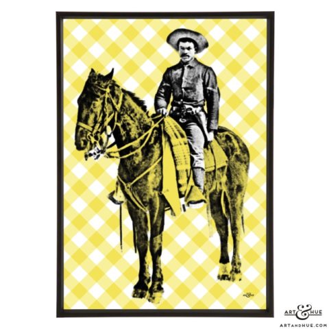 Buffalo soldier stylish pop art print by Art & Hue