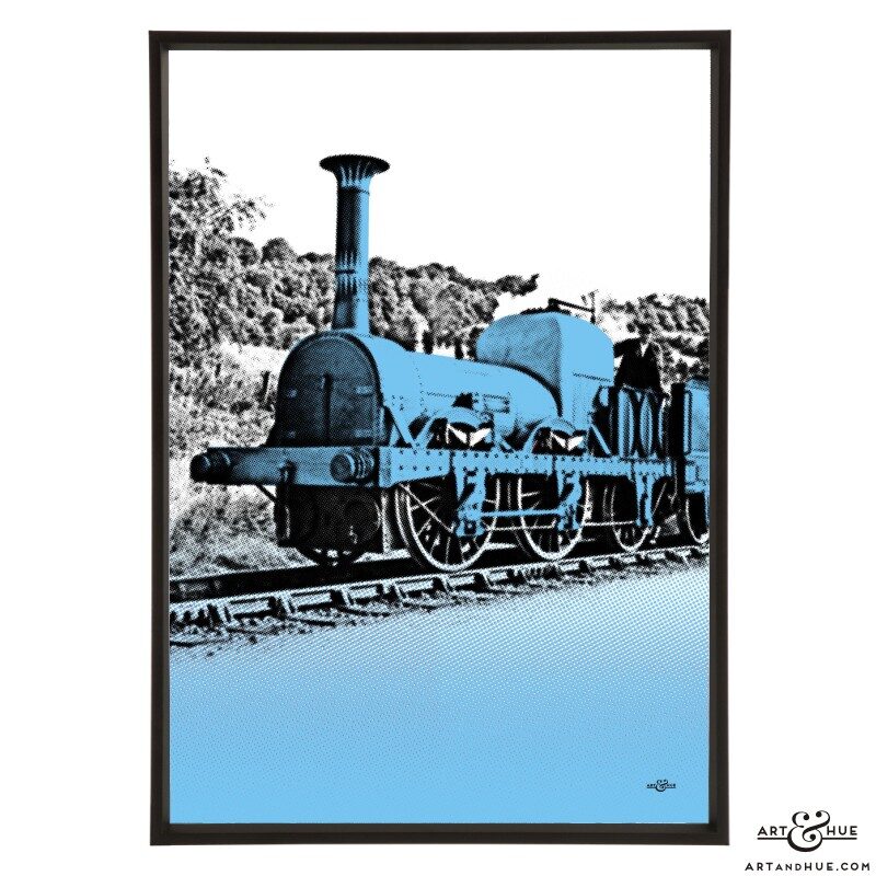 The Titfield Thunderbolt Train stylish pop art print by Art & Hue