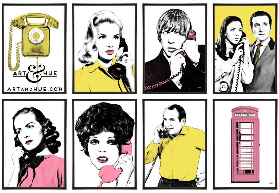 Phones stylish pop art prints by Art & Hue
