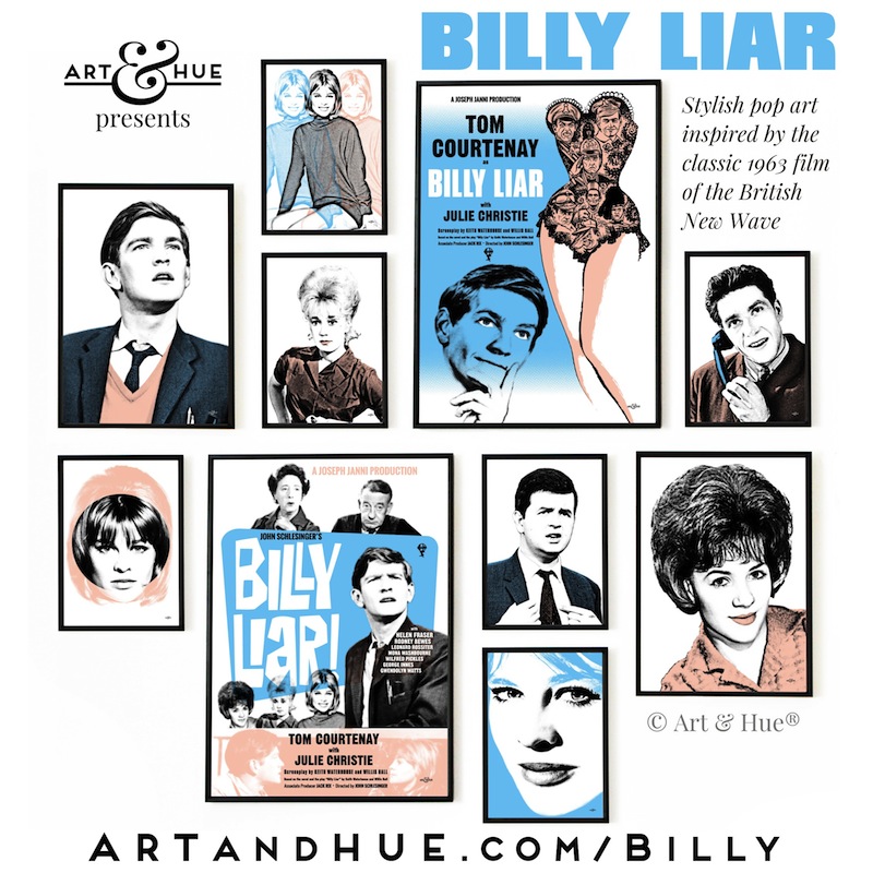 Art & Hue presents Billy Liar stylish pop art prints