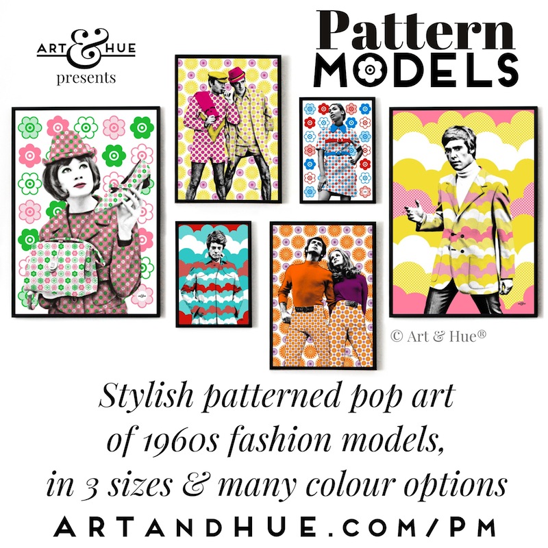 Art & Hue presents Pattern Models stylish pop art prints