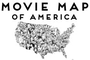 Movie Map of America pop art print