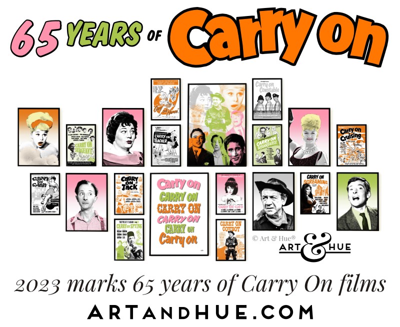 65 years of Carry On films by Art & Hue