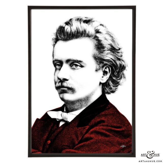 Edvard Grieg stylish pop art by Art & Hue