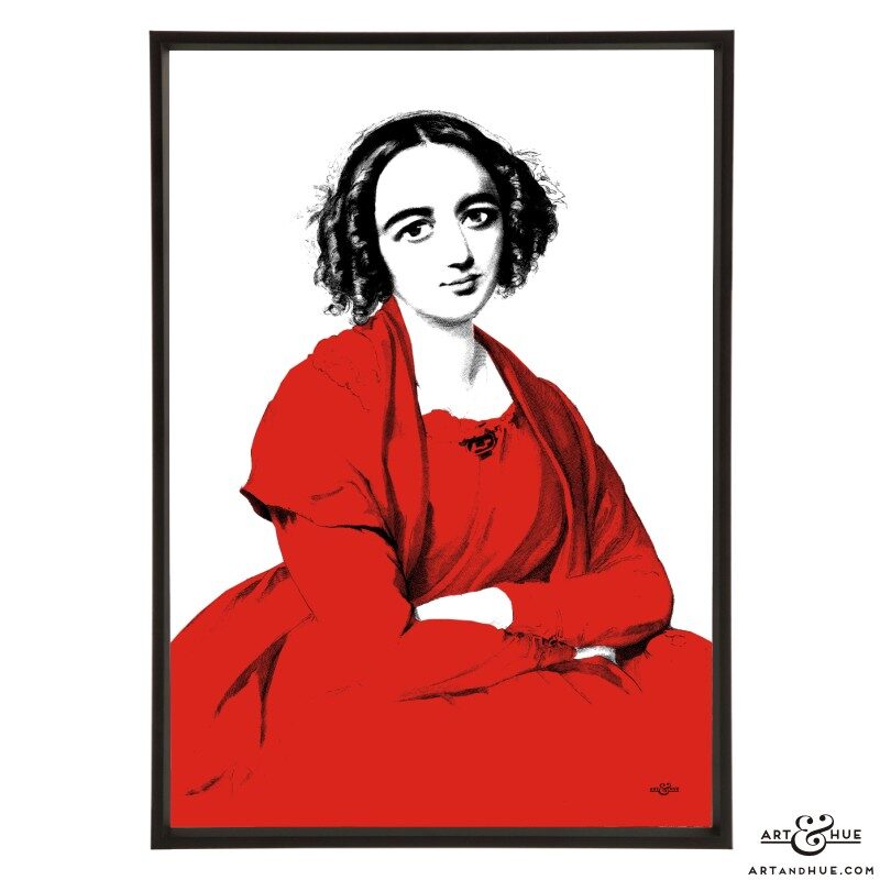 Fanny Mendelssohn stylish pop art print by Art & Hue