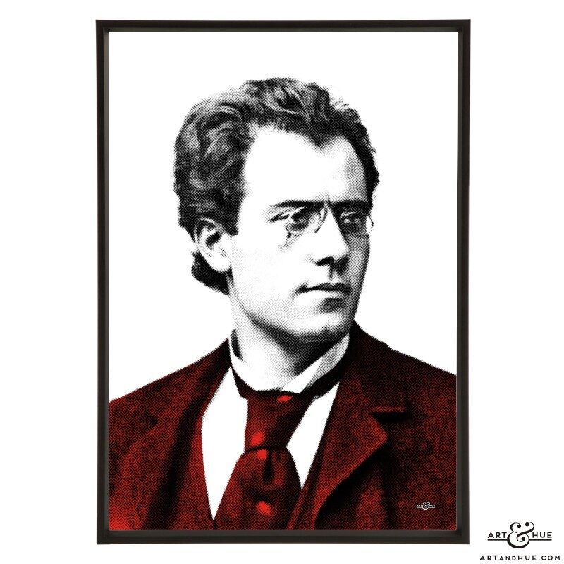 Gustav Mahler stylish pop art print by Art & Hue
