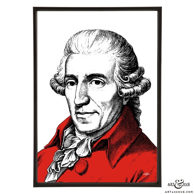 Joseph Haydn stylish pop art print by Art & Hue