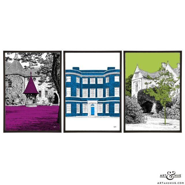 Morris Homes Trio pop art prints