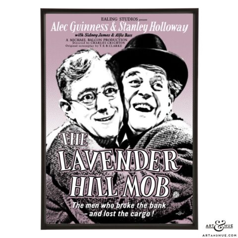 The Lavender Hill Mob Poster stylish pop art print by Art & Hue