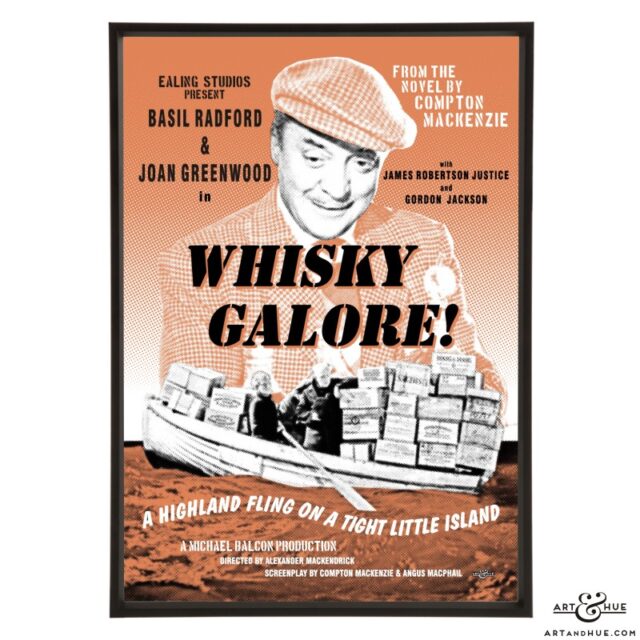 Whisky Galore! poster stylish pop art print by Art & Hue