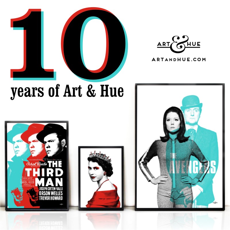 10 years of Art & Hue pop art prints