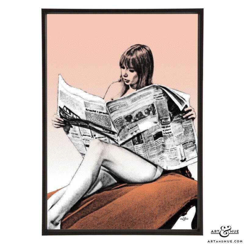 Evening News stylish pop art print by Art & Hue