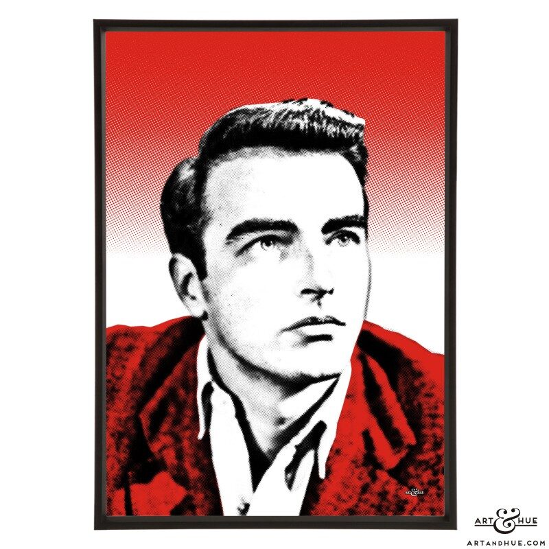 Montgomery Clift stylish pop art print by Art & Hue