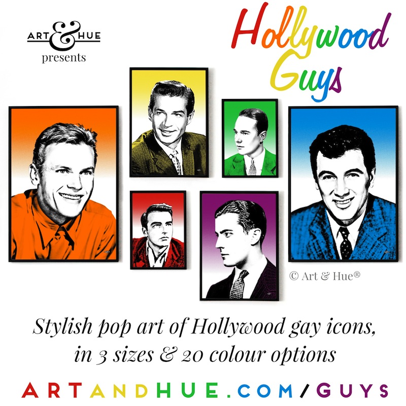 Art & Hue presents Hollywood Guys pop art