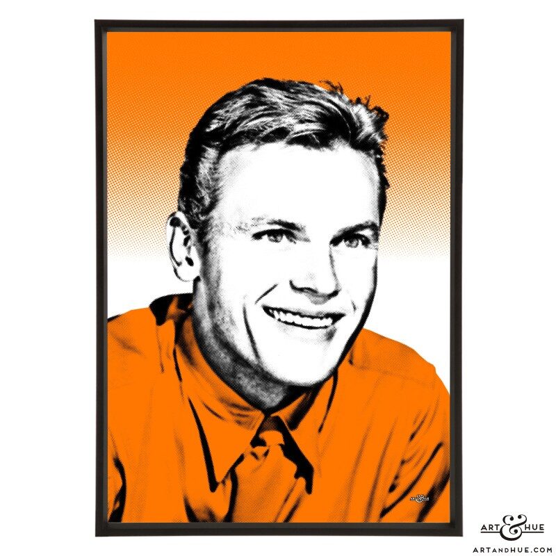 Tab Hunter stylish pop art print by Art & Hue