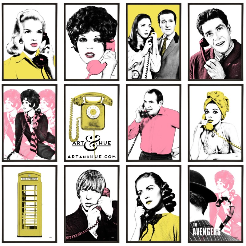 Phones stylish pop art prints by Art & Hue