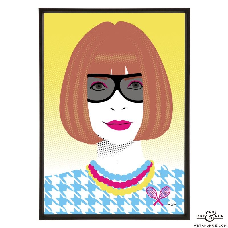 Anna Wintour stylish pop art illustration by Art & Hue