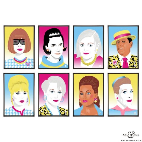 All Fashion Editors stylish pop art prints in a group by Art & Hue