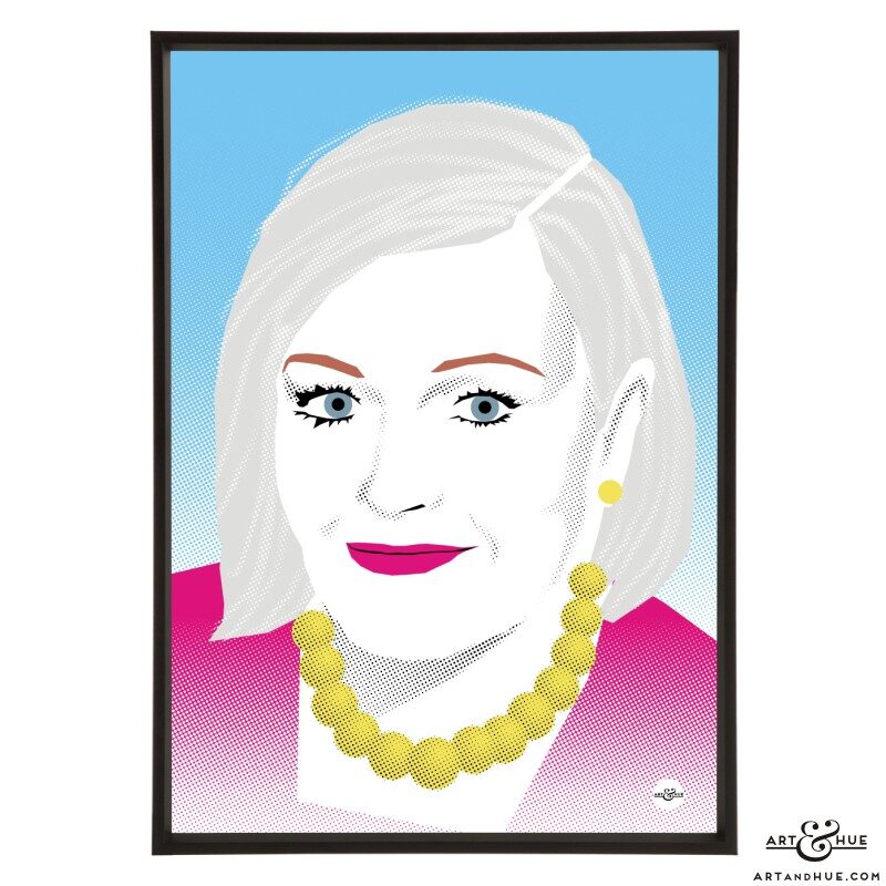 Liz Tilberis stylish pop art illustration by Art & Hue